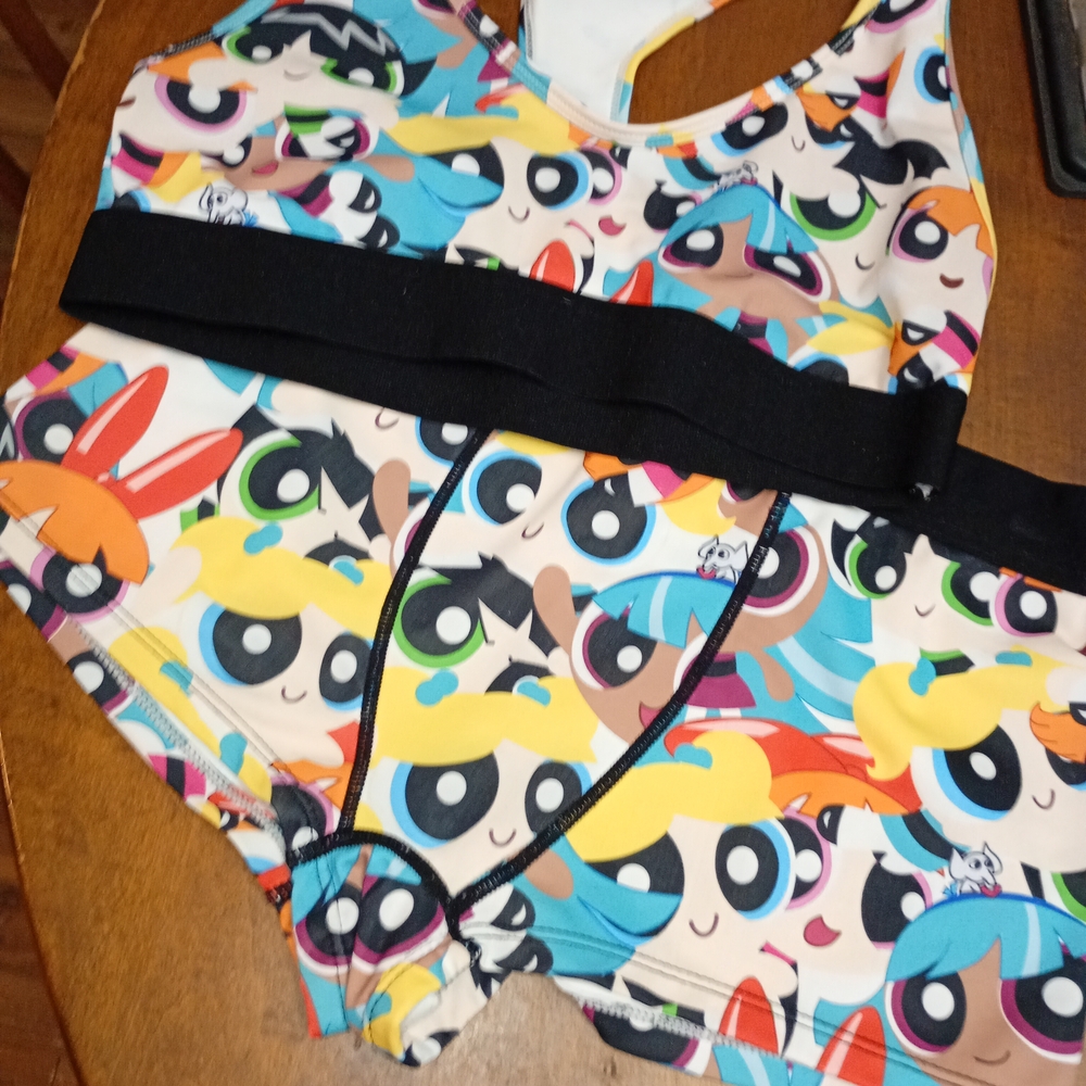 Cartoon Network Racerback Sport Bra And Boy Short Set